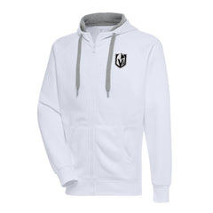 Vegas Golden Knights Antigua Metallic Logo Victory Full-Zip Hoodie On Sale