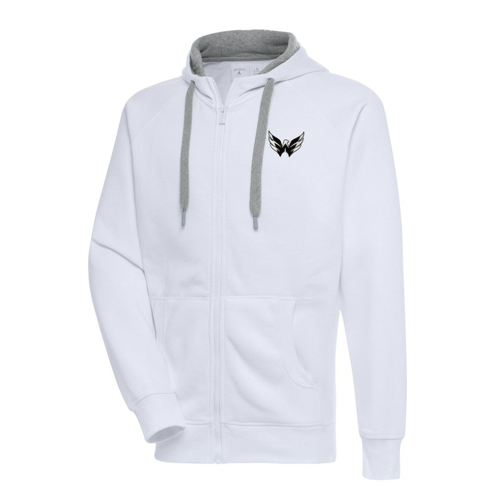 Washington Capitals Antigua Metallic Logo Victory Full-Zip Hoodie Discount