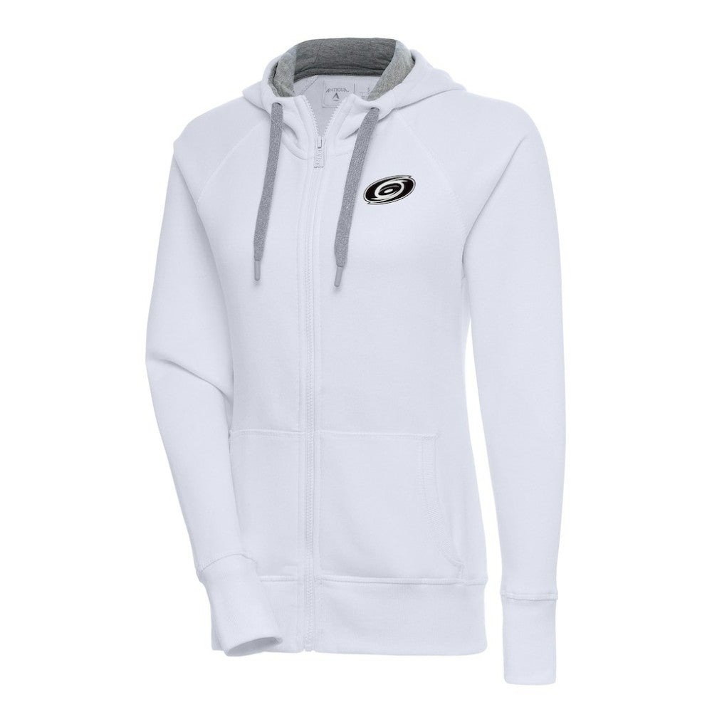 Carolina Hurricanes Antigua Women's Metallic Logo Victory Full-Zip Hoodie For Sale