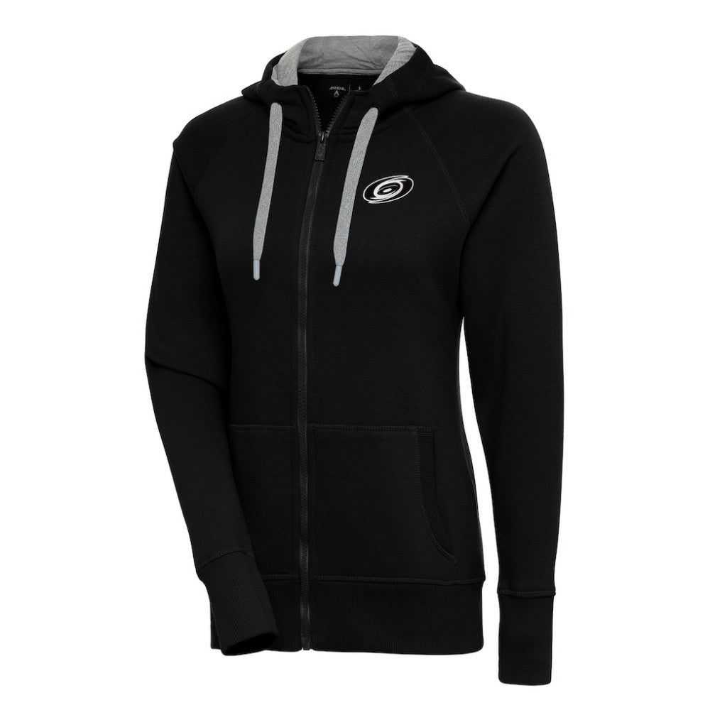 Carolina Hurricanes Antigua Women's Metallic Logo Victory Full-Zip Hoodie Online