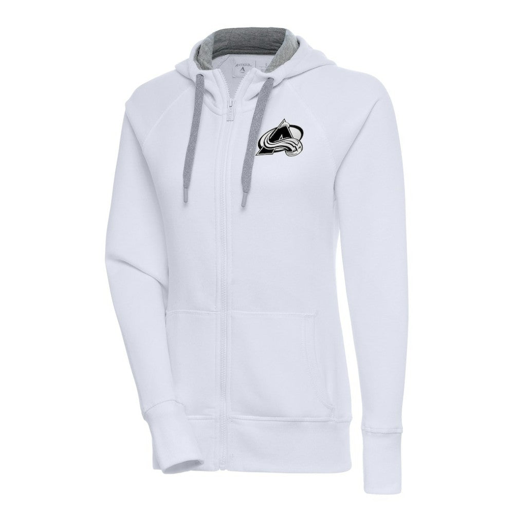 Colorado Avalanche Antigua Women's Metallic Logo Victory Full-Zip Hoodie Online