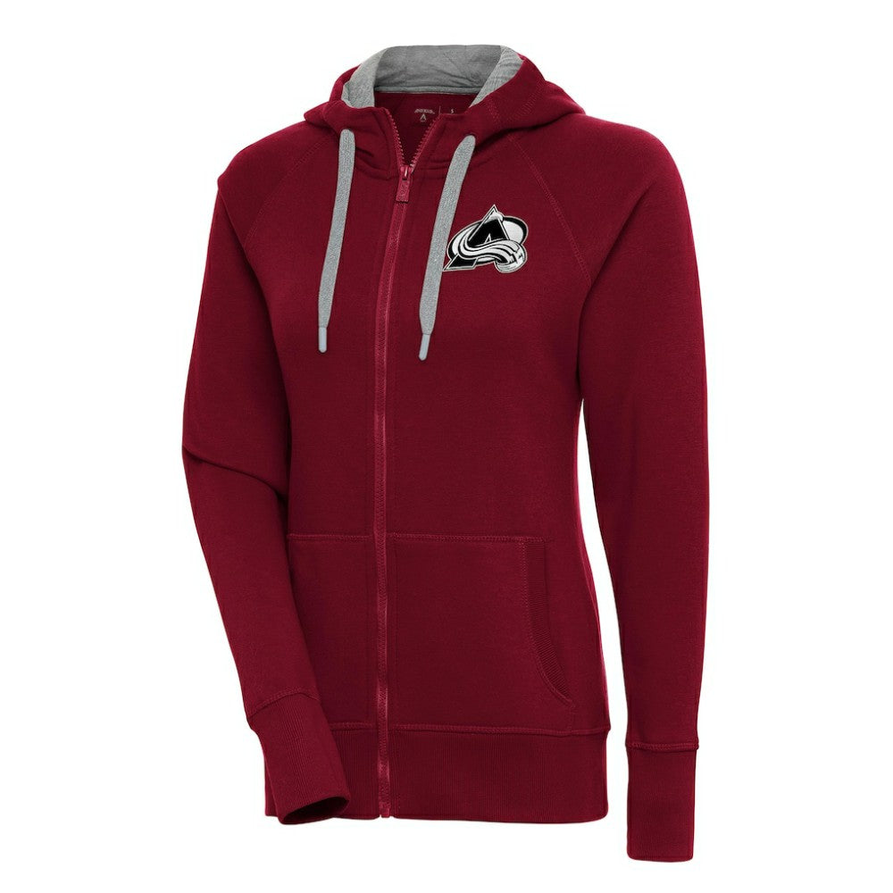 Colorado Avalanche Antigua Women's Metallic Logo Victory Full-Zip Hoodie Sale