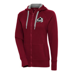 Colorado Avalanche Antigua Women's Metallic Logo Victory Full-Zip Hoodie Sale