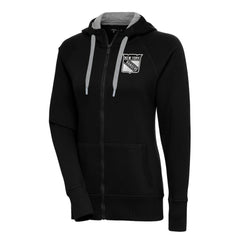 New York Rangers Antigua Women's Metallic Logo Victory Full-Zip Hoodie Outlet