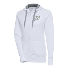 Tampa Bay Lightning Antigua Women's Metallic Logo Victory Full-Zip Hoodie Discount