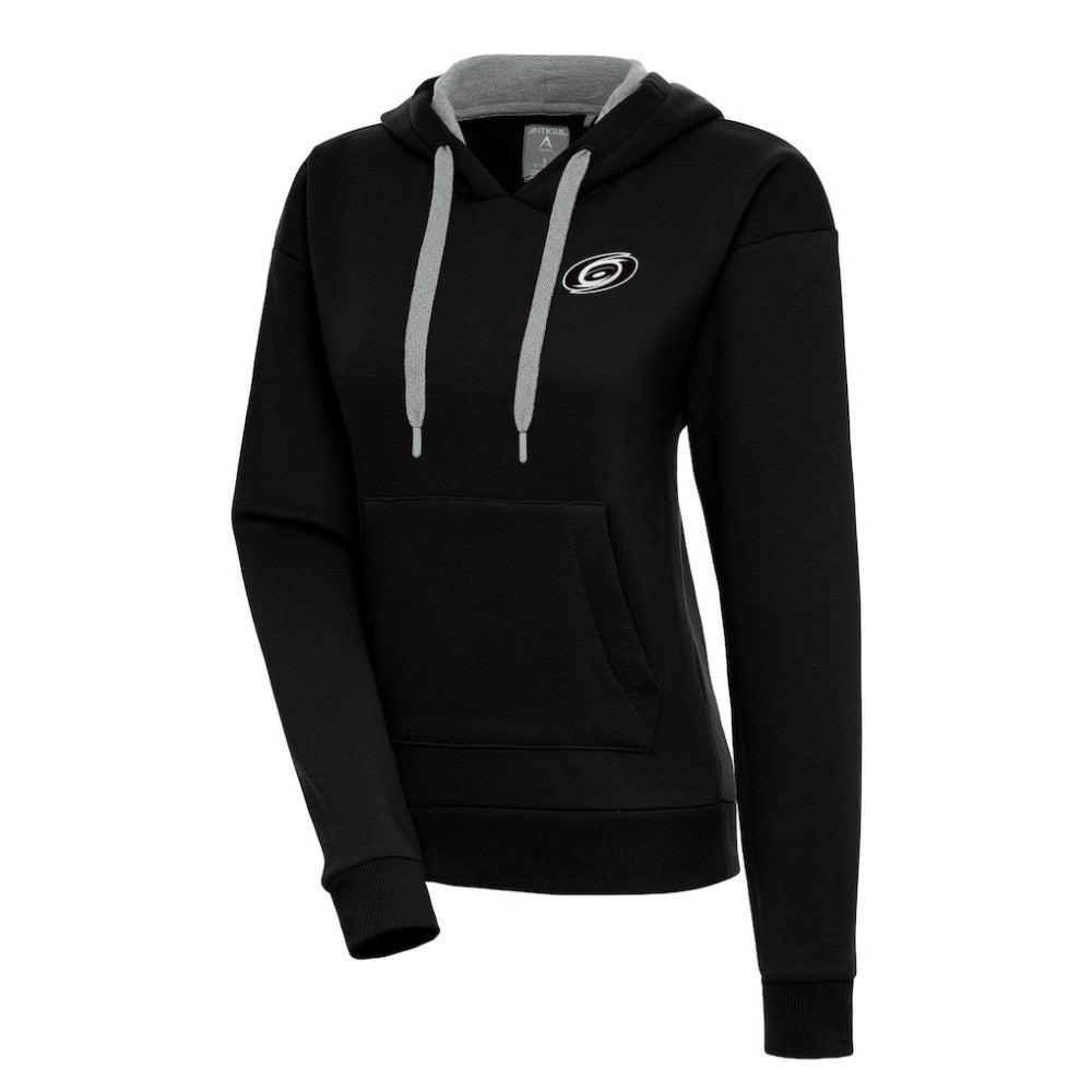Carolina Hurricanes Antigua Women's Metallic Logo Victory Pullover Hoodie Discount