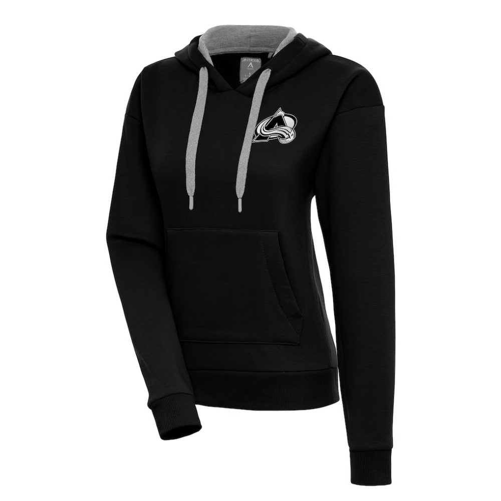 Colorado Avalanche Antigua Women's Metallic Logo Victory Pullover Hoodie Sale
