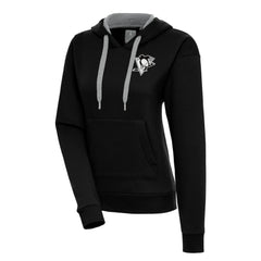 Pittsburgh Penguins Antigua Women's Metallic Logo Victory Pullover Hoodie Discount