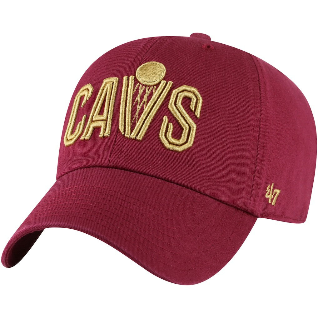 Cleveland Cavaliers '47 Core Wordmark Clean Up Adjustable Hat sale On Sale