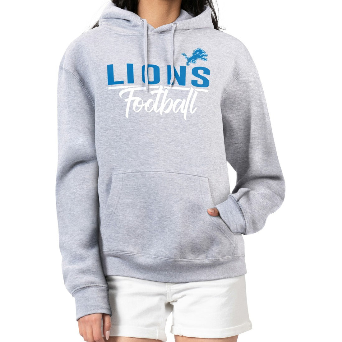 Detroit Lions  G-III 4Her by Carl Banks Women's Graphic Fleece Pullover Hoodie
