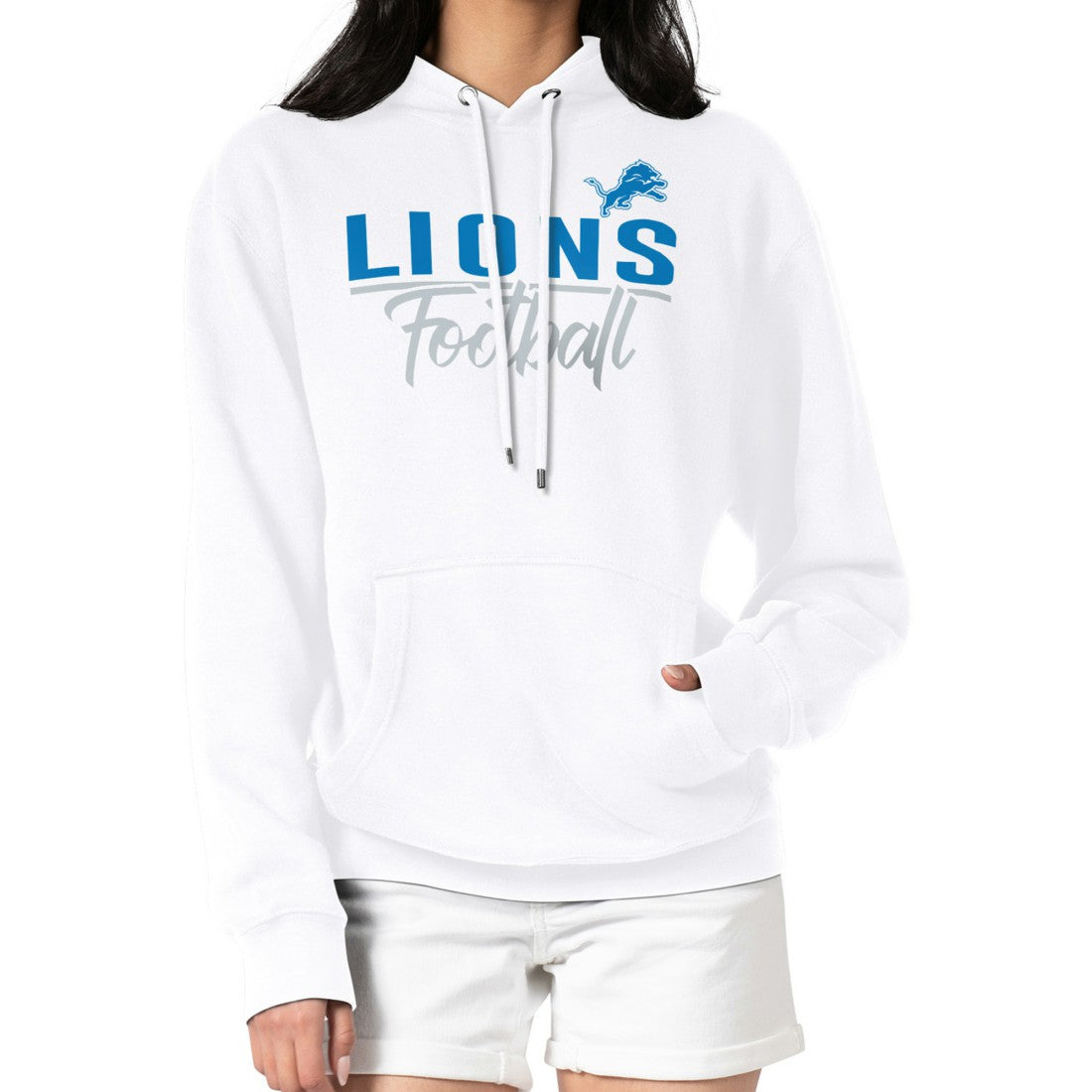 Detroit Lions  G-III 4Her by Carl Banks Women's Graphic Fleece Pullover Hoodie