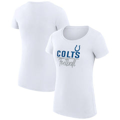 Indianapolis Colts  G-III 4Her by Carl Banks Women's Team Graphic Fitted T-Shirt