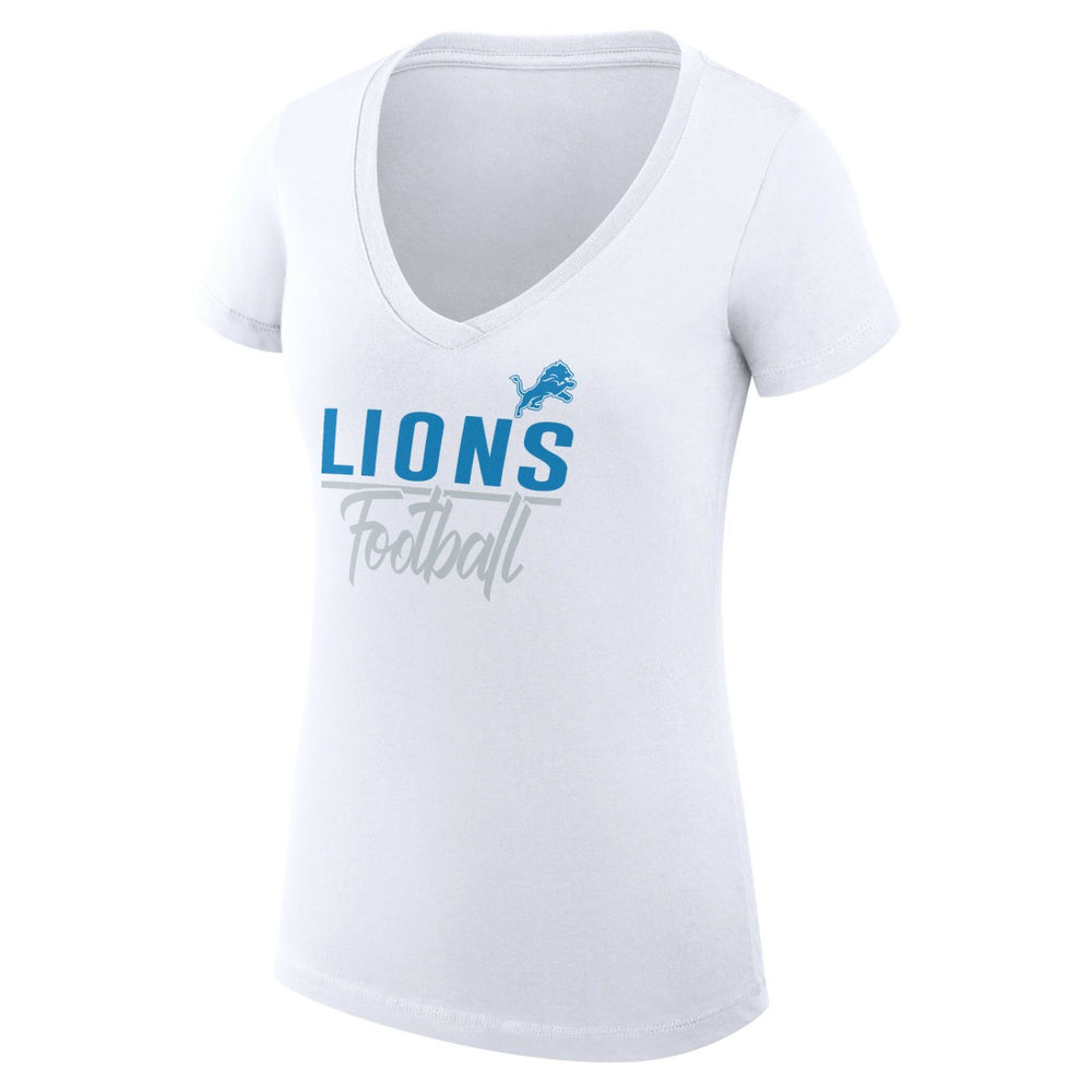 Detroit Lions  G-III 4Her by Carl Banks Women's V-Neck Fitted T-Shirt