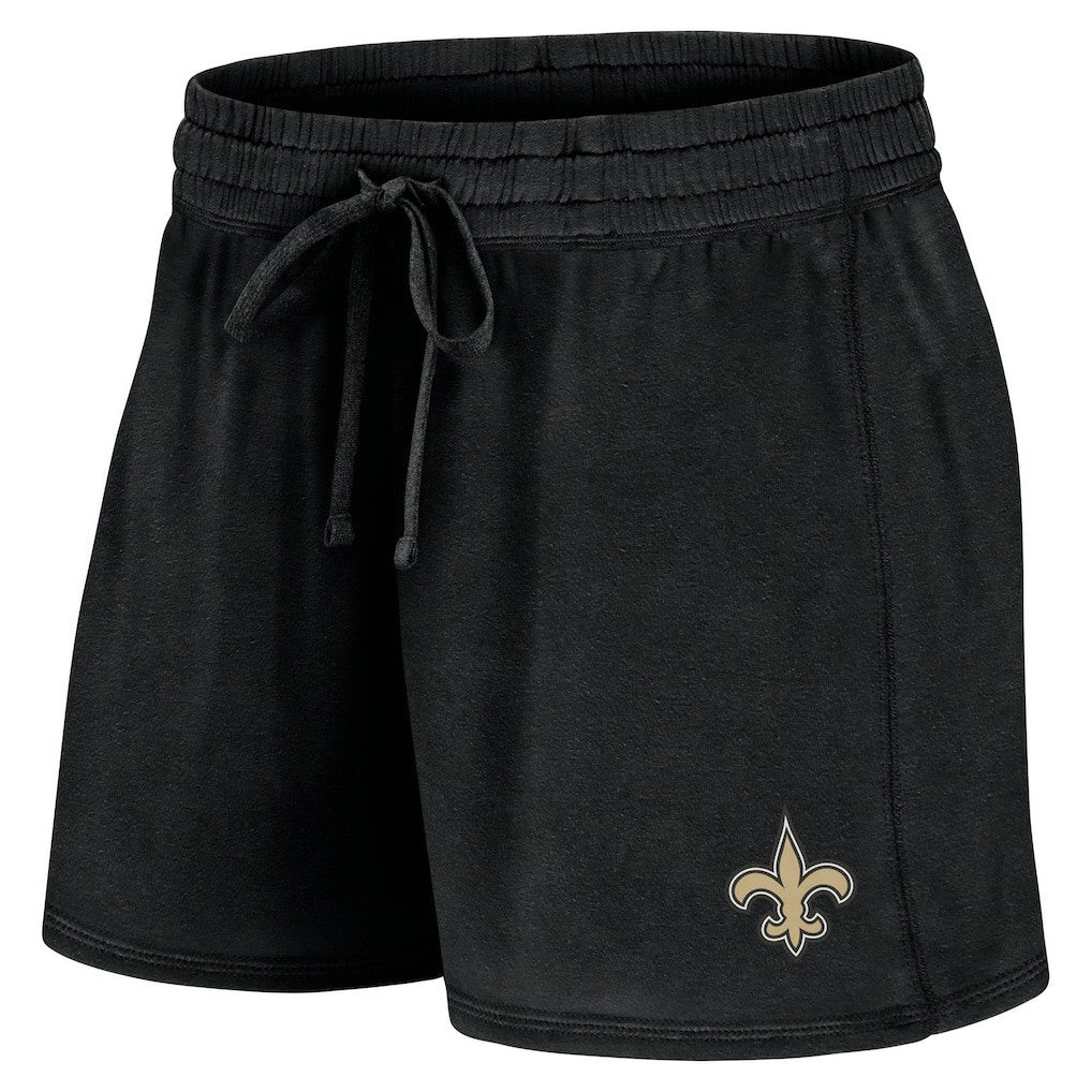 New Orleans Saints Fanatics Women's Start to Finish T-Shirt & Shorts Combo Pack