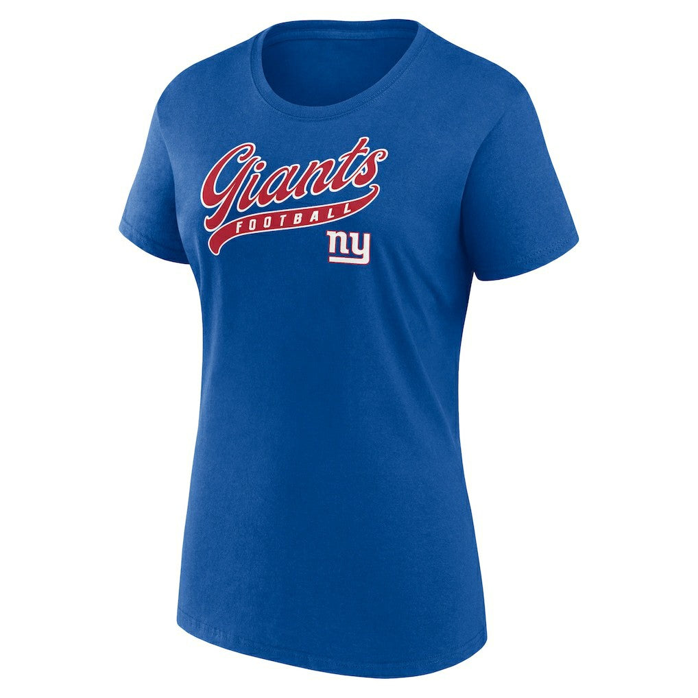 New York Giants Fanatics Women's Start to Finish T-Shirt & Shorts Combo Pack