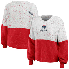 Washington Wizards WEAR by Erin Andrews Women's Color-Block Pullover Sweater Discount