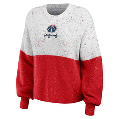 Washington Wizards WEAR by Erin Andrews Women's Color-Block Pullover Sweater Discount