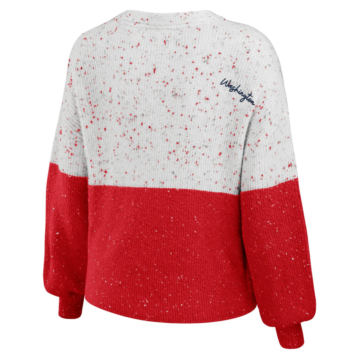 Washington Wizards WEAR by Erin Andrews Women's Color-Block Pullover Sweater Discount