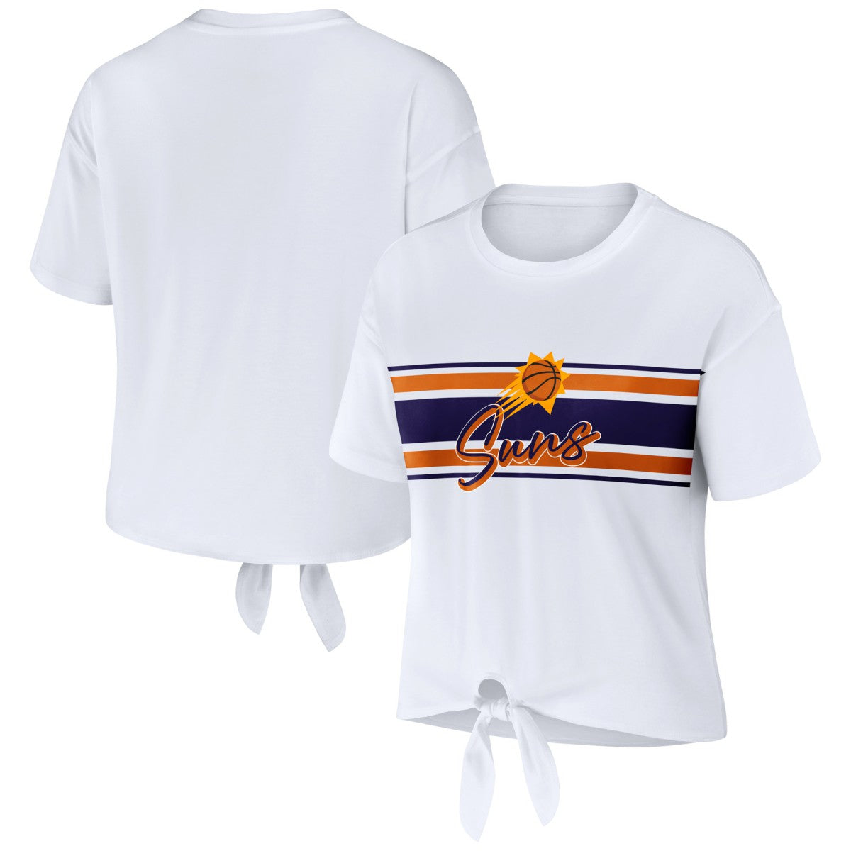 Phoenix Suns WEAR by Erin Andrews Women's Tie-Front T-Shirt Online