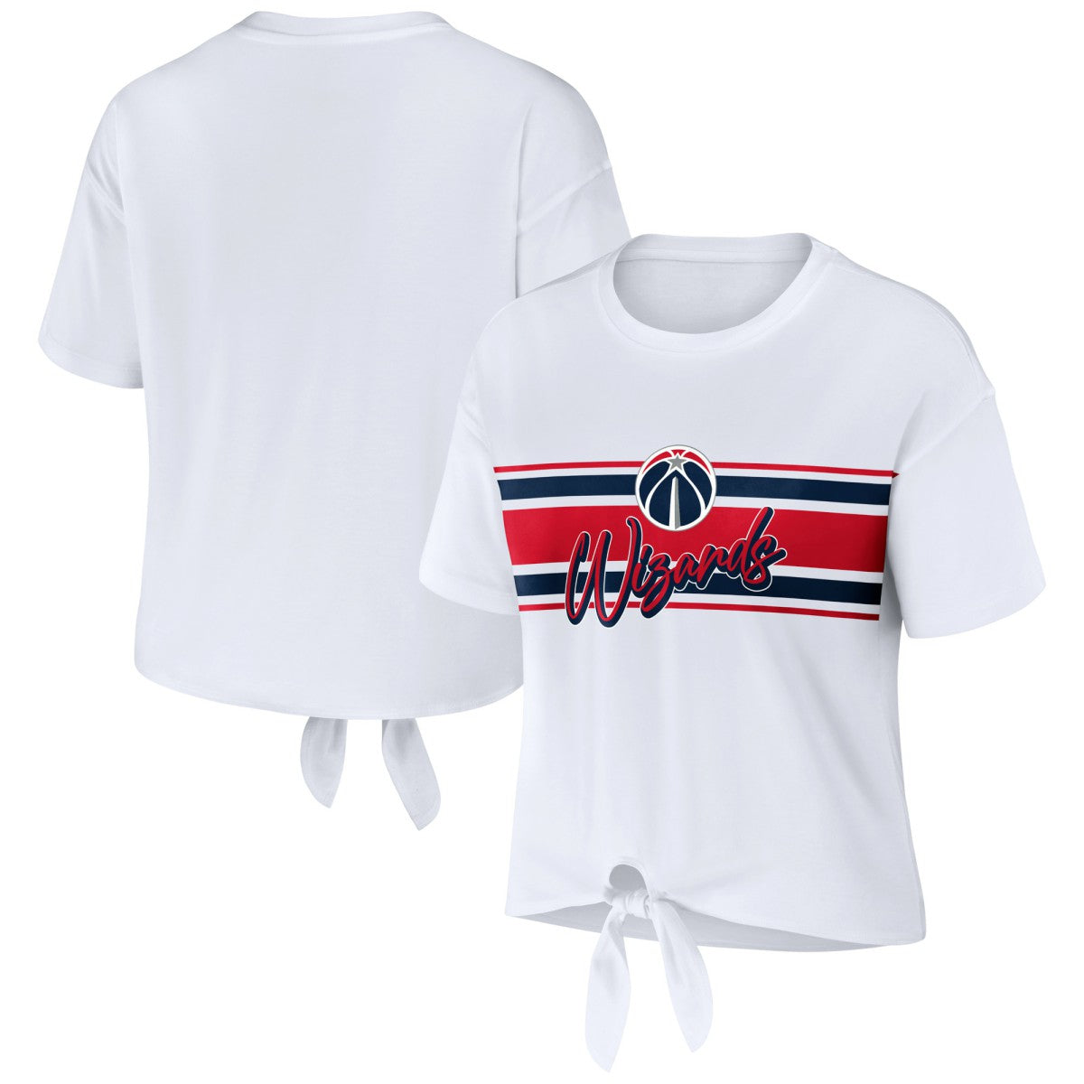 Washington Wizards WEAR by Erin Andrews Women's Tie-Front T-Shirt Discount