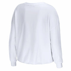 Chicago Bulls WEAR by Erin Andrews Women's Cropped Long Sleeve T-Shirt sale On Sale