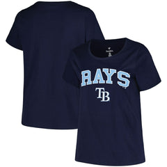 Tampa Bay Rays Profile Women's Plus Size Arch Logo T-Shirt | MLB Near me