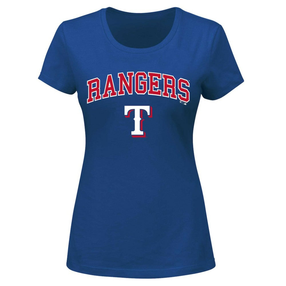 Texas Rangers Profile Women's Plus Size Arch Logo T-Shirt | MLB US