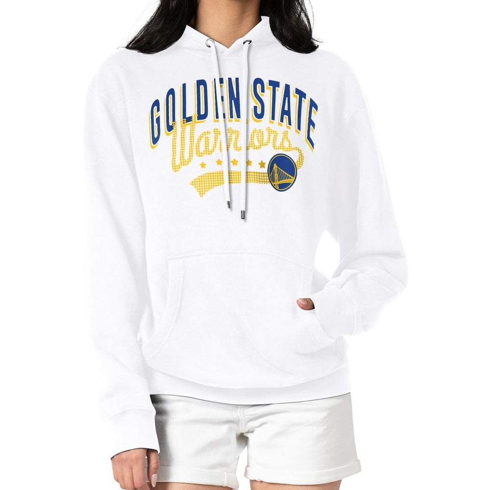 Golden State Warriors G-III 4Her by Carl Banks Women's Filigree Logo Pullover Hoodie - White outlet On Sale