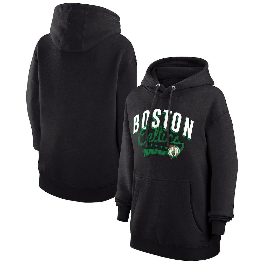 Boston Celtics G-III 4Her by Carl Banks Women's Filigree Logo Pullover Hoodie - Black shop Discount