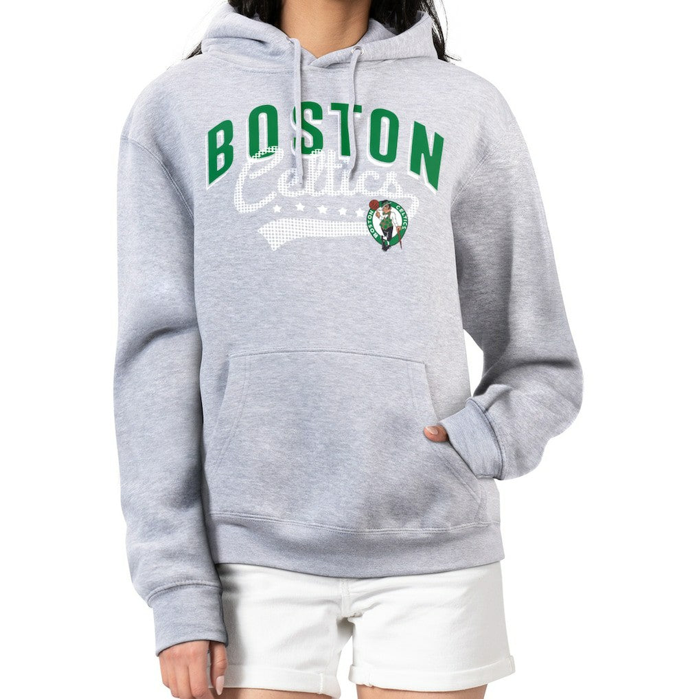 Boston Celtics G-III 4Her by Carl Banks Women's Filigree Logo Pullover Hoodie - Heather Gray cheap Outlet
