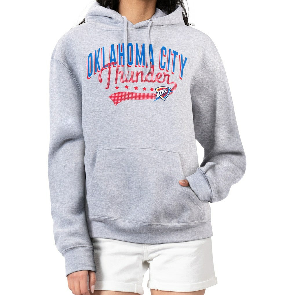 Oklahoma City Thunder G-III 4Her by Carl Banks Women's Filigree Logo Pullover Hoodie - Heather Gray for sale Outlet