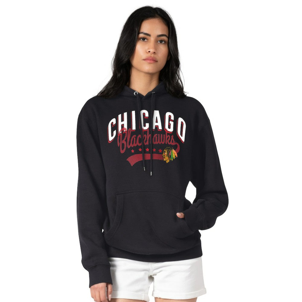 Chicago Blackhawks G-III 4Her by Carl Banks Women's Filigree Logo Pullover Hoodie – Black Sale