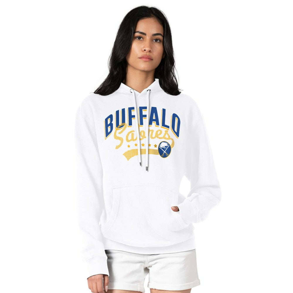Buffalo Sabres G-III 4Her by Carl Banks Women's Filigree Logo Pullover Hoodie – White Discount
