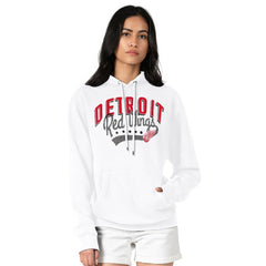 Detroit Red Wings G-III 4Her by Carl Banks Women's Filigree Logo Pullover Hoodie – White For Sale