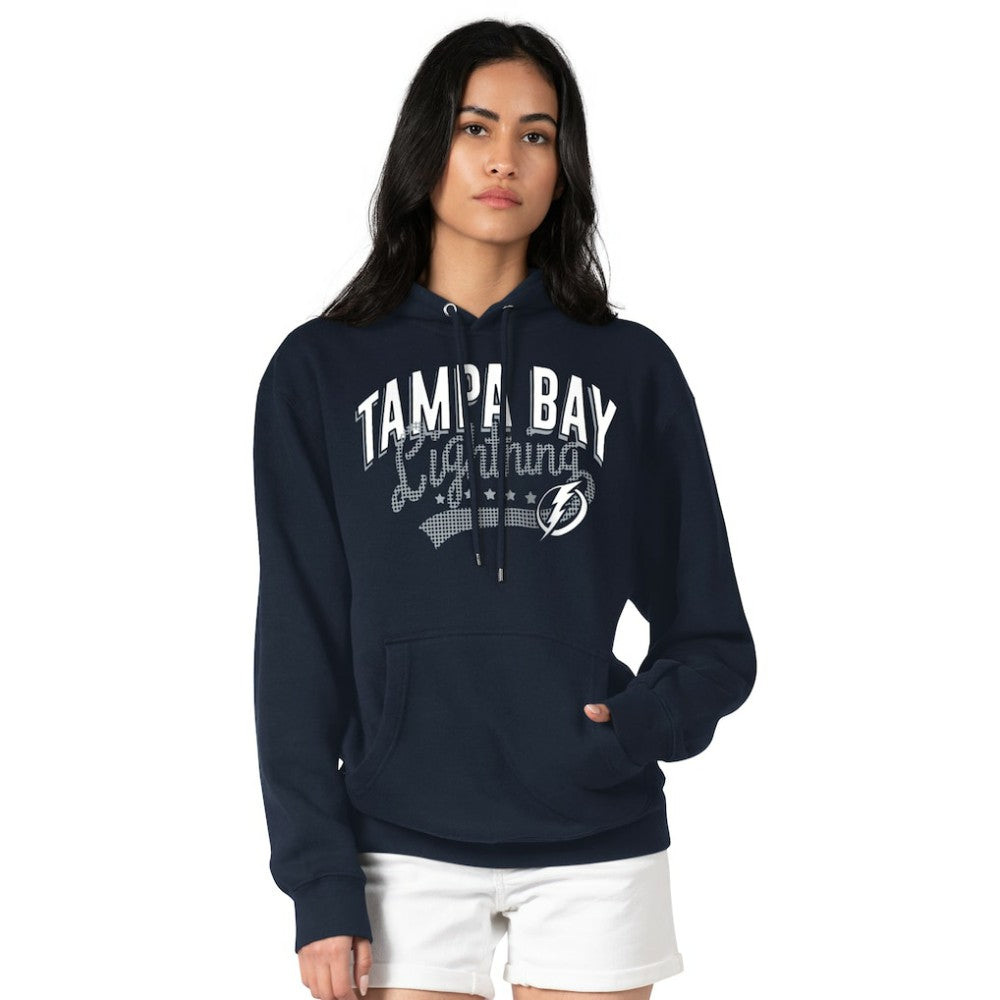 Tampa Bay Lightning G-III 4Her by Carl Banks Women's Filigree Logo Pullover Hoodie – Navy Sale
