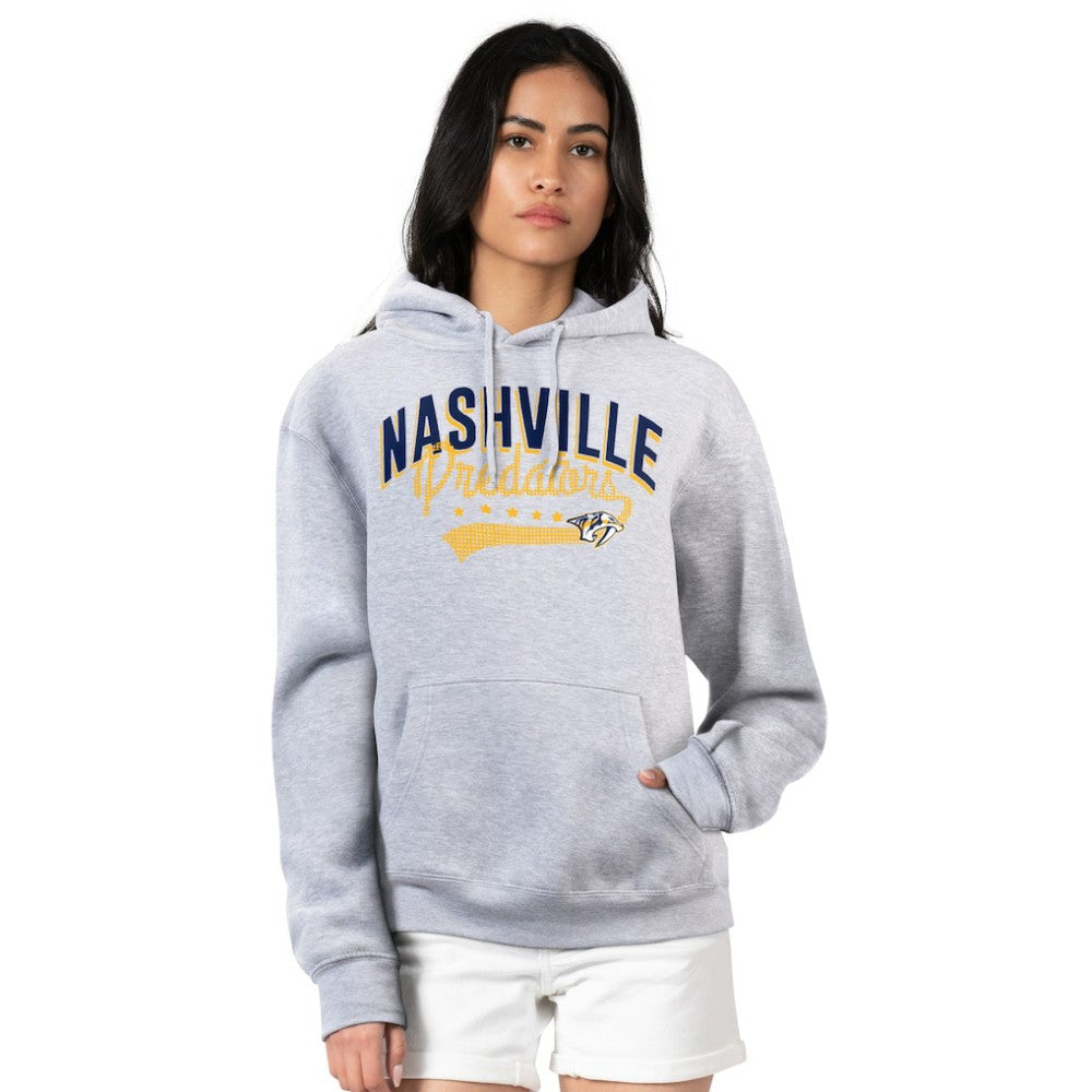Nashville Predators G-III 4Her by Carl Banks Women's Filigree Logo Pullover Hoodie – Gray Discount