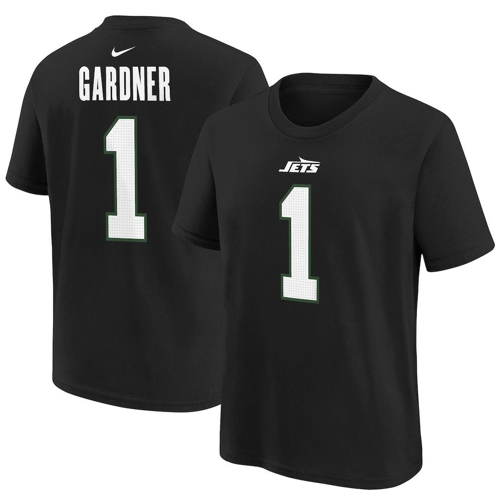 New York Jets Nike Ahmad Sauce Gardner  Youth Player Name & Number T-Shirt