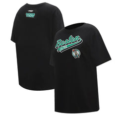Boston Celtics Pro Standard Women's Script Boyfriend T-Shirt New