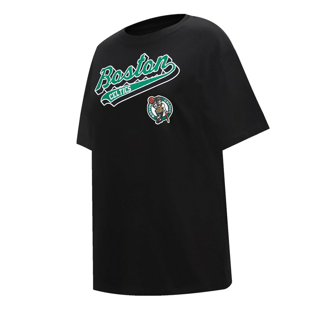 Boston Celtics Pro Standard Women's Script Boyfriend T-Shirt New