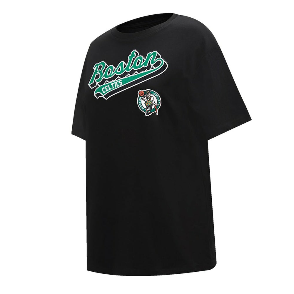 Boston Celtics Pro Standard Women's Script Boyfriend T-Shirt New