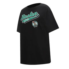 Boston Celtics Pro Standard Women's Script Boyfriend T-Shirt New