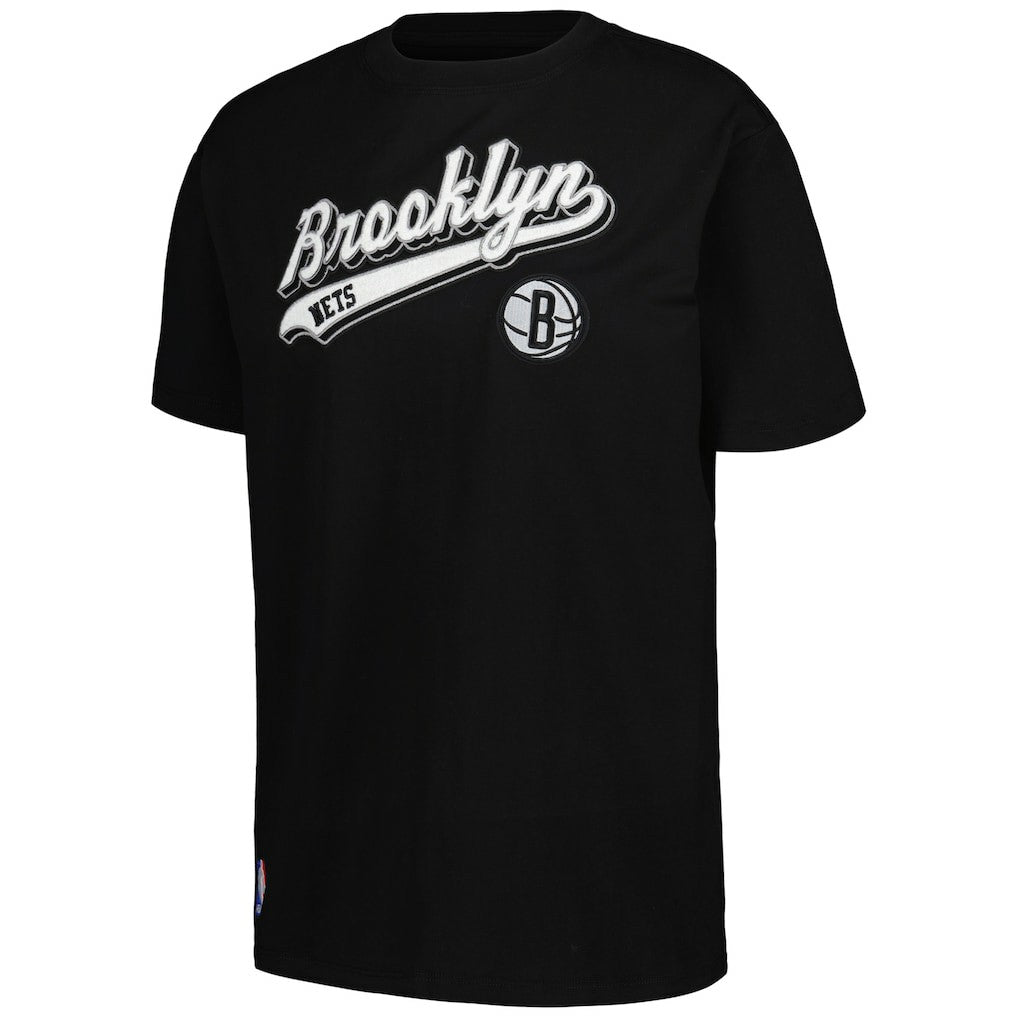 Brooklyn Nets Pro Standard Women's Script Boyfriend T-Shirt On Sale