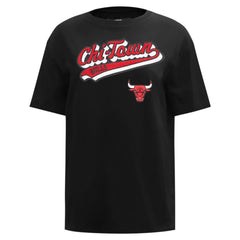 Chicago Bulls Pro Standard Women's Script Boyfriend T-Shirt sale For Sale