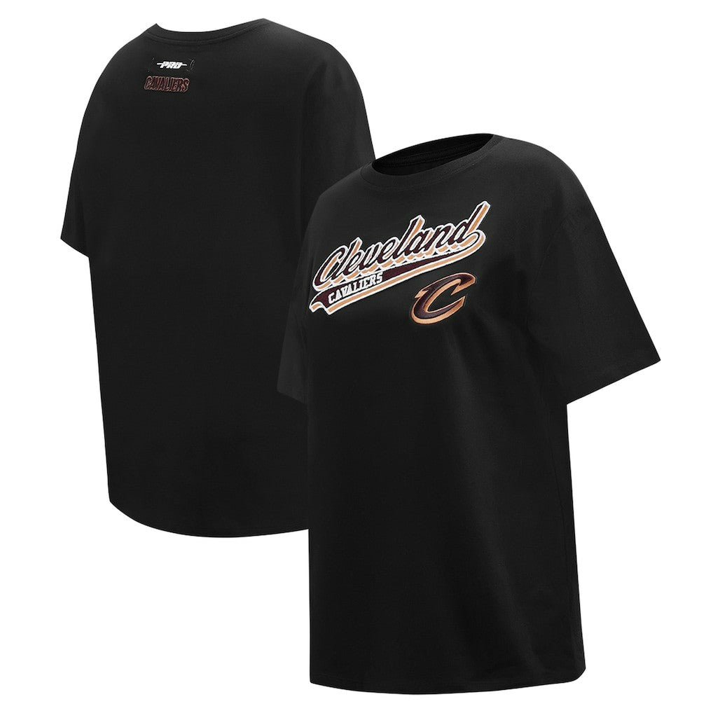 Cleveland Cavaliers Pro Standard Women's Script Boyfriend T-Shirt sale Outlet