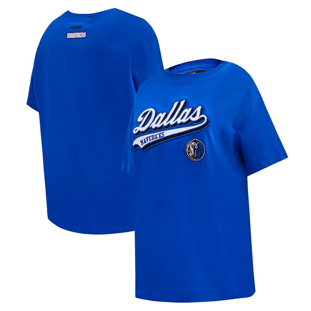 Dallas Mavericks Pro Standard Women's Script Boyfriend T-Shirt sale On Sale