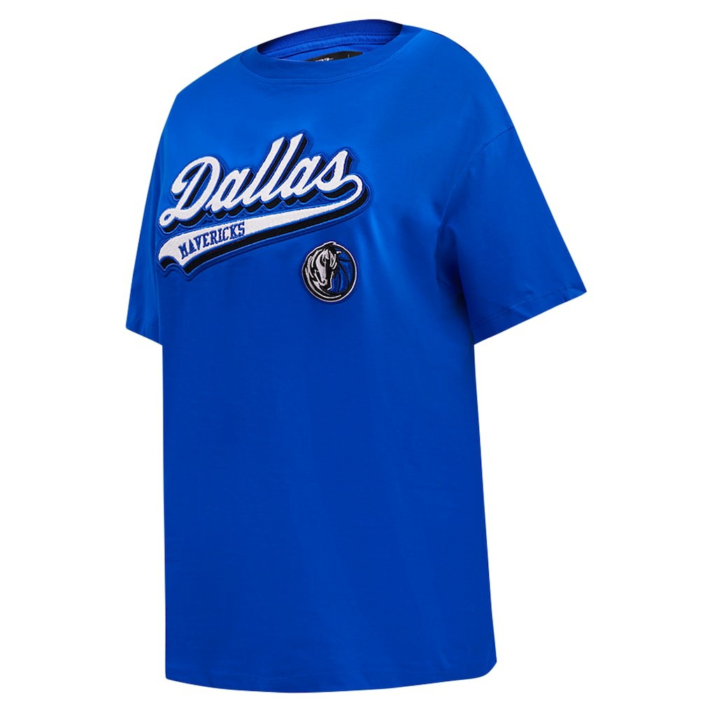 Dallas Mavericks Pro Standard Women's Script Boyfriend T-Shirt sale On Sale