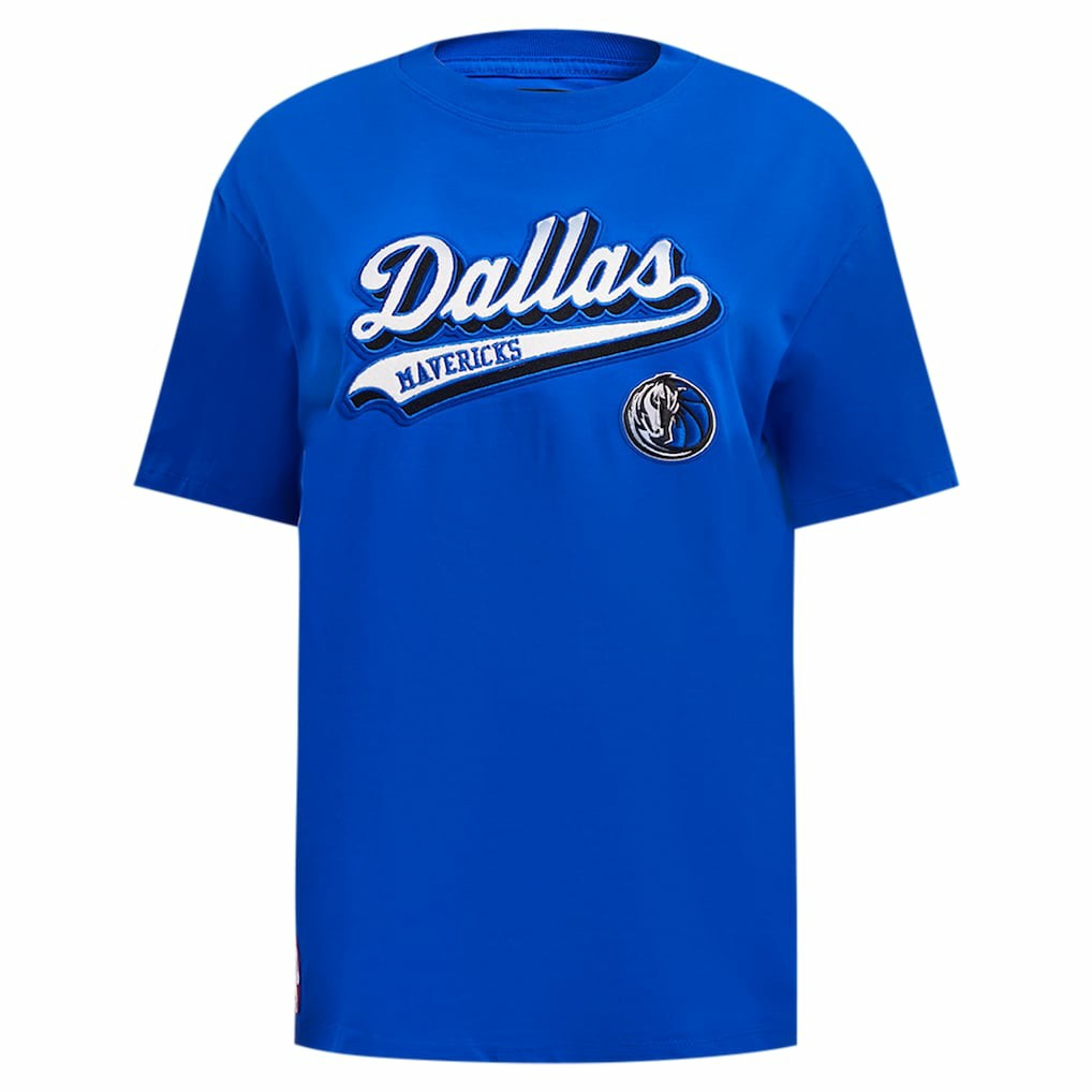 Dallas Mavericks Pro Standard Women's Script Boyfriend T-Shirt sale On Sale