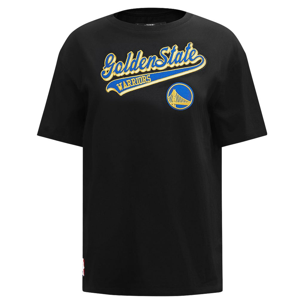 Golden State Warriors Pro Standard Women's Script Boyfriend T-Shirt sale Outlet
