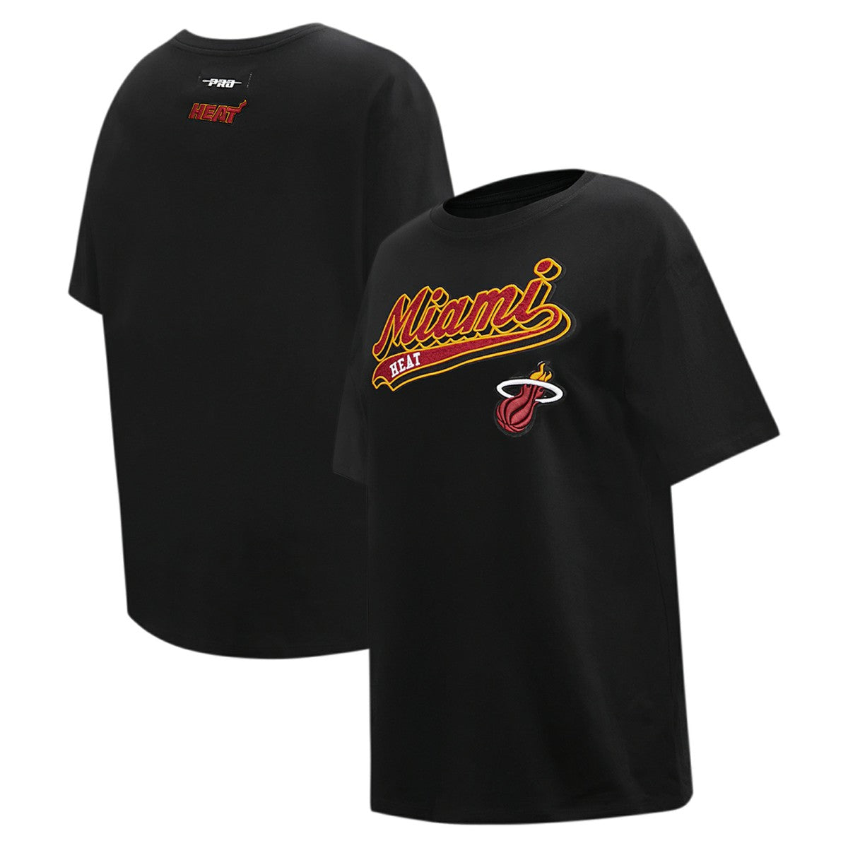 Miami Heat Pro Standard Women's Script Boyfriend T-Shirt Outlet