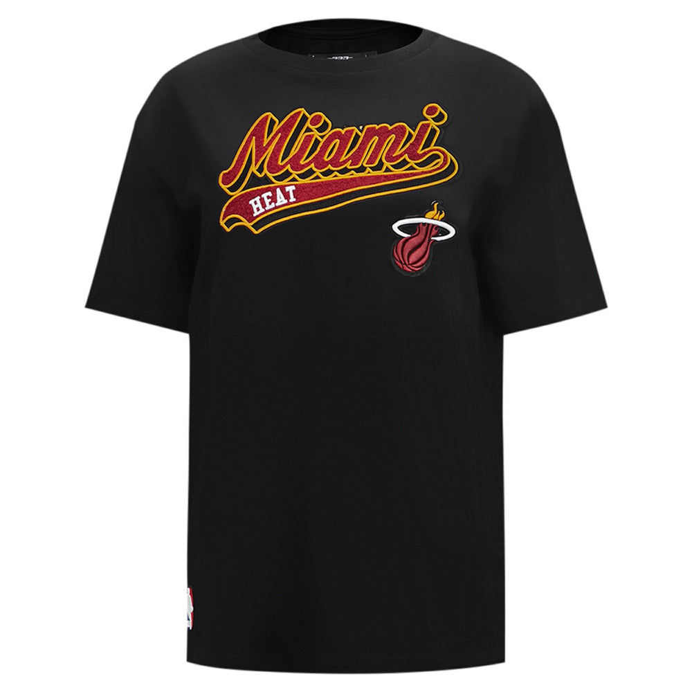 Miami Heat Pro Standard Women's Script Boyfriend T-Shirt Outlet